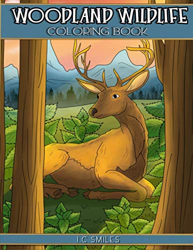 Imagen de archivo de Woodland Wildlife Coloring Book: An Adult Coloring Book with Charming Forest Wildlife, and Stress Relieving Animal Designs a la venta por GF Books, Inc.