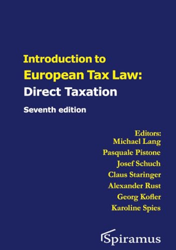 Beispielbild fr Introduction to European Tax Law on Direct Taxation zum Verkauf von Blackwell's