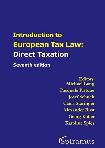 Imagen de archivo de Introduction to European Tax Law on Direct Taxation a la venta por GreatBookPrices