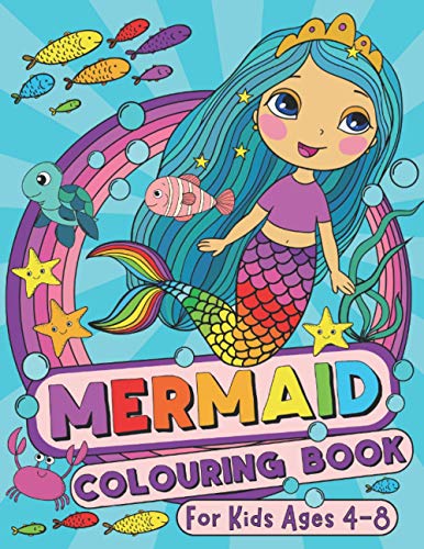 Stock image for Mermaid Colouring Book: For Kids Ages 4-8 (UK Edition) (Silly Bear Colouring Books) for sale by Ergodebooks