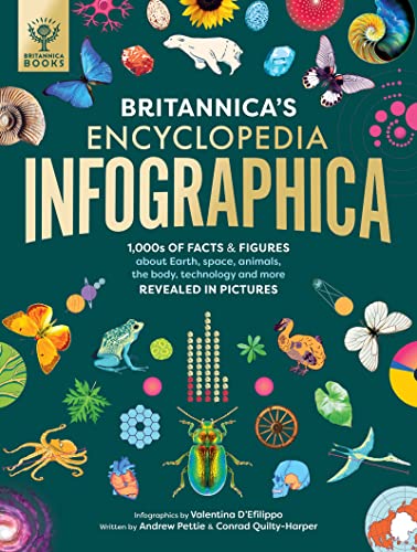 Stock image for Britannica's Encyclopedia Infographica: 1,000s of Facts & Figures about Earth, space, animals, the body, technology and more Revealed in Pictures: . body, technology & more-Revealed in Pictures for sale by AMM Books