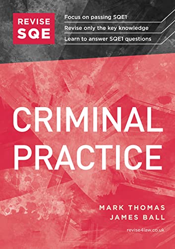 Stock image for Revise Sqe Criminal Practice New ed for sale by GreatBookPrices