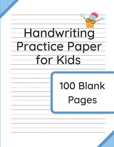 Beispielbild fr Handwriting Practice Paper for Kids: 100 Blank Pages of Kindergarten Writing Paper with Wide Lines zum Verkauf von PlumCircle
