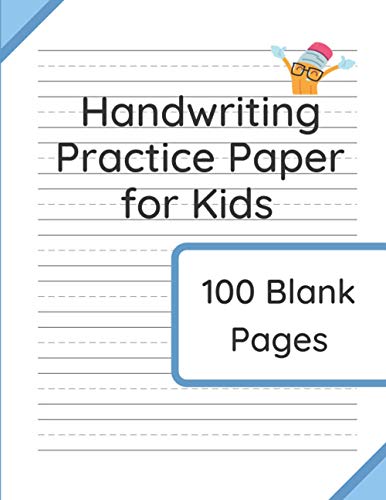 9781914329197: Handwriting Practice Paper for Kids: 100 Blank Pages of Kindergarten Writing Paper with Wide Lines