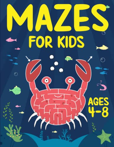 9781914329241: Mazes For Kids Ages 4-8: Maze Activity Book | 4-6, 6-8 | Games, Puzzles and Problem-Solving for Children