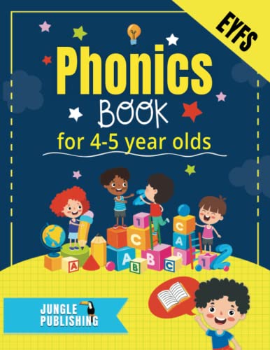 Beispielbild fr Phonics Book for 4-5 Year Olds: Bumper Phonics Activity Book for Reception - EYFS - KS1 | Practice Letters, Sounds, Words, Tracing and Handwriting zum Verkauf von GF Books, Inc.