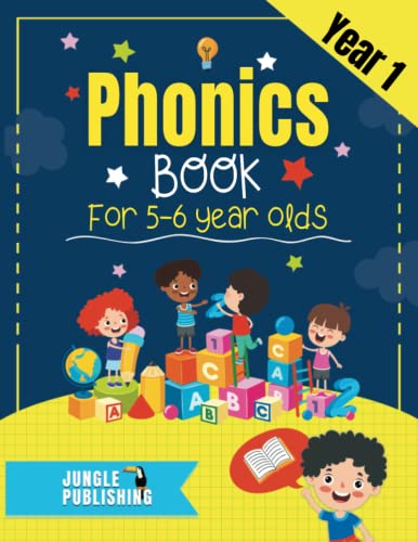 

Phonics Book for 5-6 Year Olds: Bumper Phonics Activity Book for Year 1 - KS1 | Practice Letters, Sounds, Words, Tracing and Handwriting