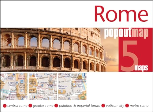 Imagen de archivo de Rome Popout Map : Pocket Size, Pop Up City Map of Rome a la venta por GreatBookPrices