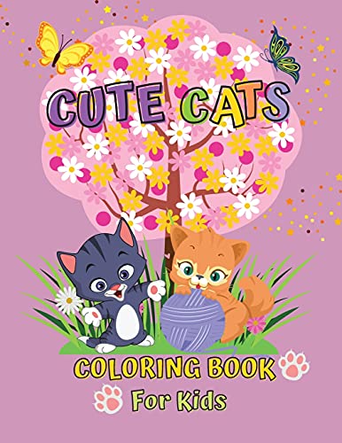 9781915006059: Cute Cats Coloring Book For Kids: Coloring Book For Kids Ages 3+|Adorable Coloring Book With Cats