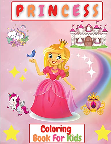 9781915061102: Princess Coloring Book For Kids: Beautiful Coloring Pages for Girls 2-4 , 4-8 years , Toddlers | Activity Book For Kids