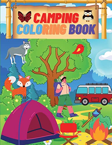 9781915061287: CAMPING COLORING BOOK: Camping Coloring Books For Kids Ages 4-8 , 8-12 or Preschool, Toddlers, Preschoolers | Activity Book for Kids