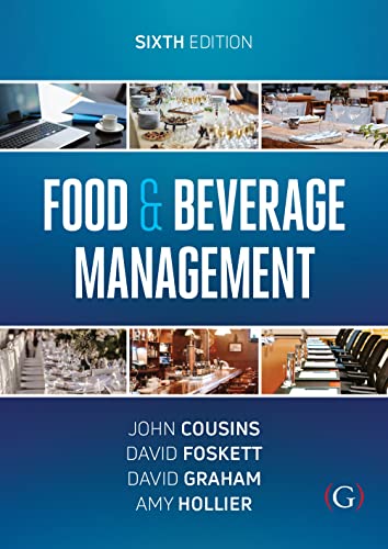 Imagen de archivo de Food and Beverage Management: For the hospitality, tourism and event industries Sixth Edition a la venta por Zubal-Books, Since 1961