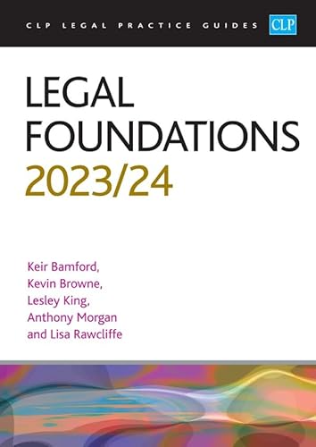 Stock image for Legal Foundations 2023/2024: Legal Practice Course Guides (LPC) for sale by Monster Bookshop