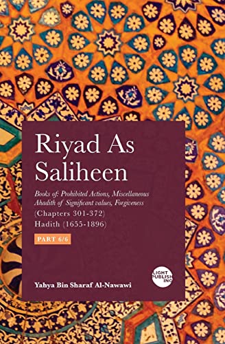 Beispielbild fr Riyad As Saliheen: Part 6 zum Verkauf von GreatBookPrices