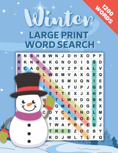 

Large Print Winter Word Search for Adults: Over 80 Large Print Word Search Puzzles | Hours of Fun & Relaxation