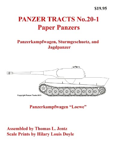 Imagen de archivo de Panzer Tracts No.20-1: Paper Panzers a la venta por Blackwell's