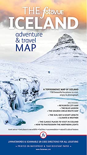 Stock image for The fotoVUE Iceland Adventure and Travel Map (Folded) for sale by AussieBookSeller