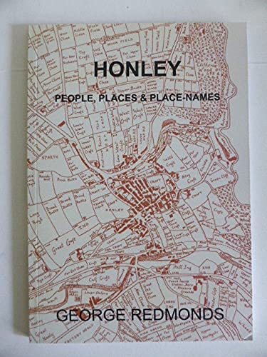 Imagen de archivo de Honley: People, Places, & Place-Names a la venta por MusicMagpie