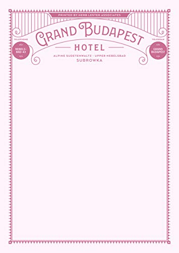 Stock image for Fictional Hotel Notepads Grand Budapest Hotel Pack Of 3 for sale by PBShop.store US