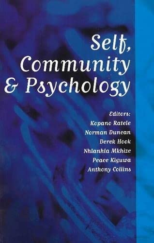Beispielbild fr Self, Community and Psychology zum Verkauf von Chapter 1