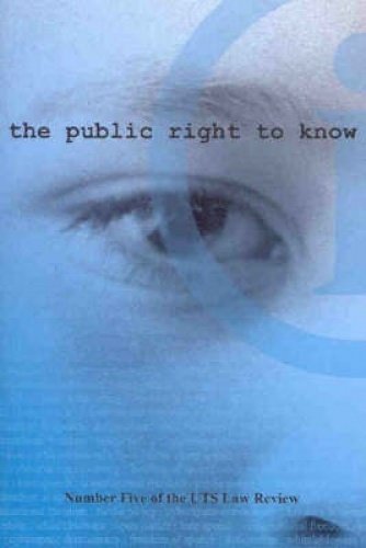 Stock image for Public Right to Know (Paperback) for sale by AussieBookSeller