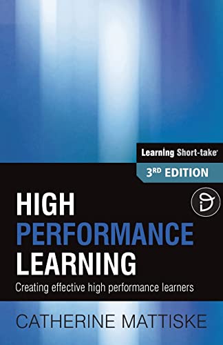 Imagen de archivo de High Performance Learning a la venta por PBShop.store US