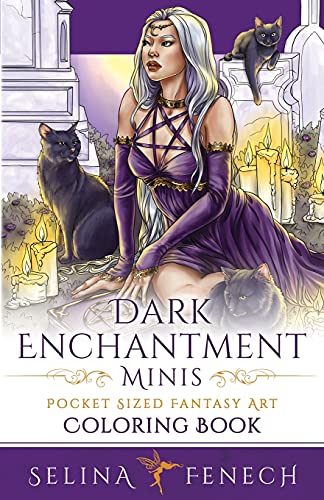 Imagen de archivo de Dark Enchantment Minis - Pocket Sized Fantasy Art Coloring Book a la venta por GreatBookPrices