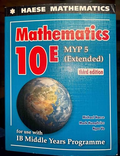 Stock image for Mathematics 10E MYP 5 Extended Third Edition for sale by Textbook Pro