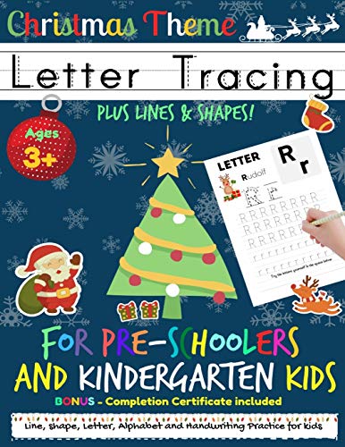 Beispielbild fr Letter Tracing Book For Pre-Schoolers and Kindergarten Kids - Christmas Theme : Letter Handwriting Practice for Kids to Practice Pen Control, Line Tracing, Letters, and Shapes all for the Festive Season zum Verkauf von Buchpark