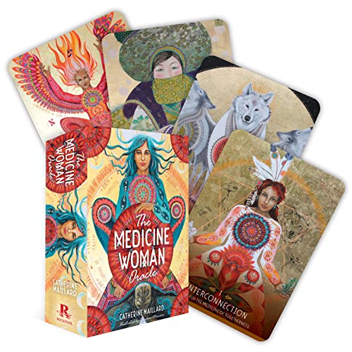 Stock image for The Medicine Woman Oracle: Discover the Archetypes of the Divine Feminine (49 gilded cards and 196-page book) for sale by HPB Inc.