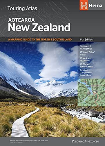 New Zealand Touring Atlas (Spiral) - Maps Hema