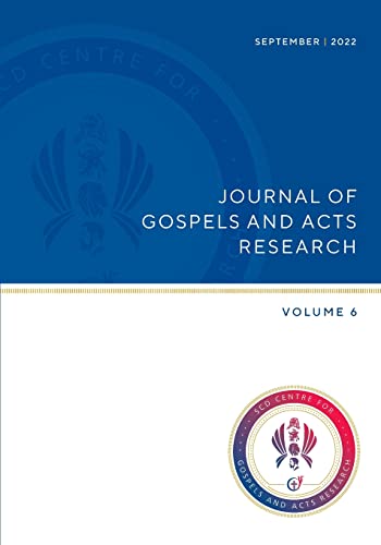 Imagen de archivo de Journel of Gospels and Acts Research, Vol 6 a la venta por GreatBookPrices