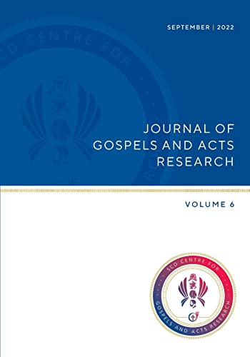 Stock image for Journel of Gospels and Acts Research, Vol 6 for sale by GreatBookPrices