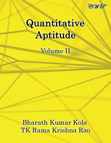 Beispielbild fr Quantitative Aptitude: Volume II zum Verkauf von Buchpark