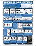 9781926534145: Exerices avec Halters -Torse dos poitrine et le bas du corps - affiche - Dumbbell Exercises Lower Body/Core/Chest and Back (French Edition) CDLL-FR (Poster)