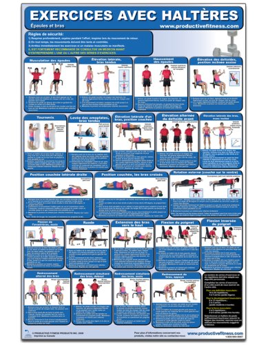 9781926534152: Exercices avec Halters - Epaules et bras - Affiche - Dumbbell Exercises-Shoulders and Arms (French Edition) CDSL-FR (Poster)