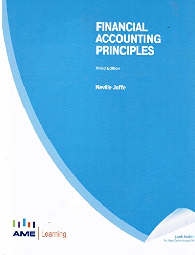 Imagen de archivo de Financial Accounting Principles Third Edition a la venta por Better World Books