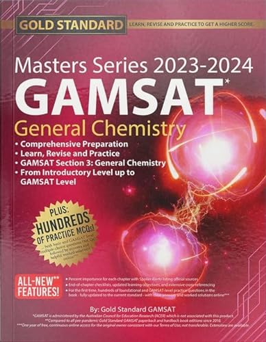 Stock image for 2023-2024 Masters Series GAMSAT Preparation General Chemistry by Gold: Standard Gamsat for sale by WorldofBooks