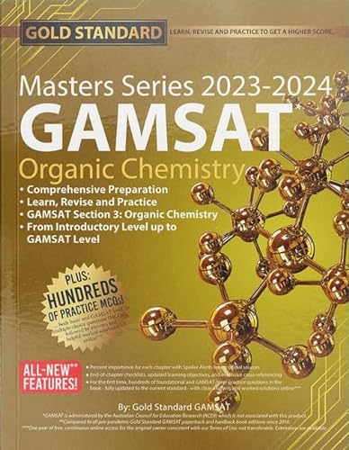 Beispielbild fr 2023-2024 Masters Series GAMSAT Preparation Organic Chemistry by Gold zum Verkauf von Blackwell's