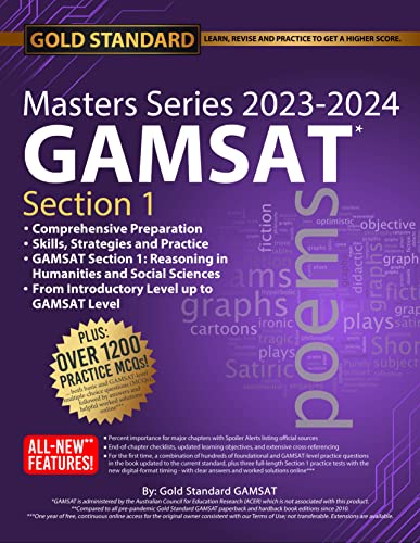 Beispielbild fr 2023-2024 Masters Series GAMSAT Section 1 Preparation by Gold Standard zum Verkauf von Blackwell's
