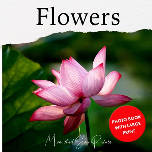 Stock image for Flowers: Photo Book With Large Print (Large Print Photo Books) for sale by GF Books, Inc.