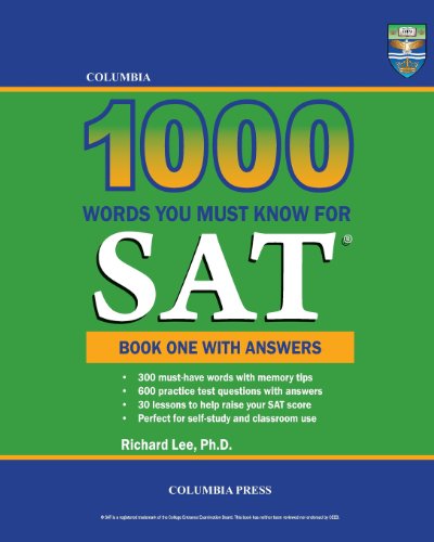 Imagen de archivo de Columbia 1000 Words You Must Know for SAT: Book One with Answers a la venta por Lucky's Textbooks