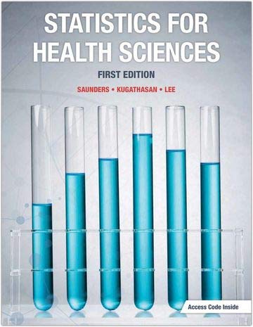Stock image for Statistics for Health Sciences First Edition for sale by GF Books, Inc.