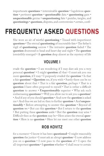 Beispielbild fr Frequently Asked Questions: Volume 1 zum Verkauf von California Books