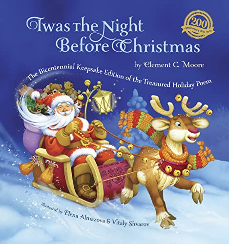 Beispielbild fr Twas The Night Before Christmas: The Bicentennial Keepsake Edition of the Treasured Holiday Poem zum Verkauf von ZBK Books