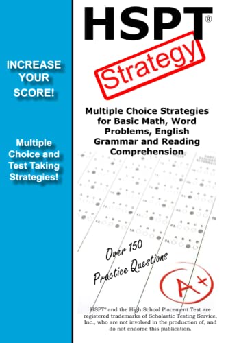 Stock image for HSPT Strategy: Winning Multiple Choice Strategies for the HSPT Test for sale by ThriftBooks-Atlanta