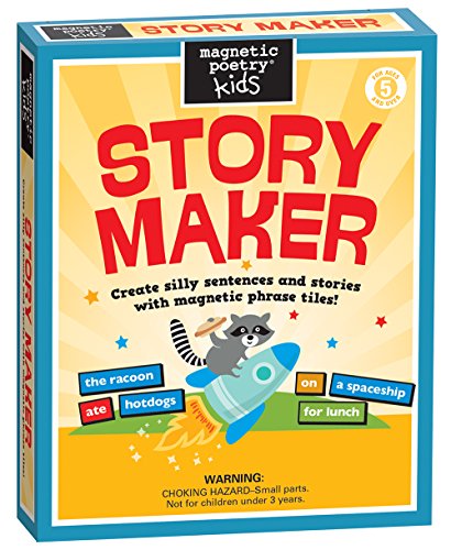 Beispielbild fr Magnetic Poetry - Kids Story Maker Kit - Ages 5 and Up - Words for Refrigerator - Write Poems and Letters on The Fridge - Made in The USA zum Verkauf von dsmbooks