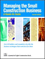 Beispielbild fr Managing Small Construction Business zum Verkauf von Better World Books