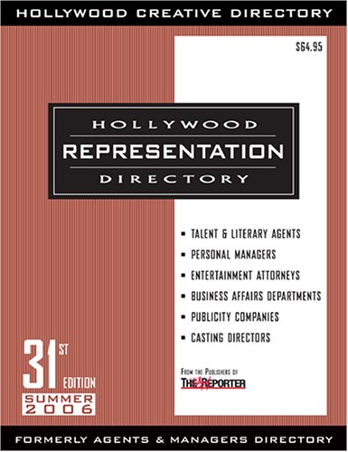 9781928936473: Hollywood Representation Directory: Summer 2006