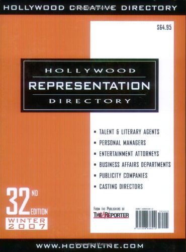 Beispielbild fr Hollywood Representation Directory zum Verkauf von Ergodebooks